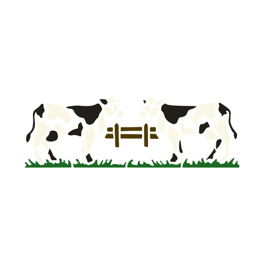 STENCIL COUNTRY VACAS 33X14 CM