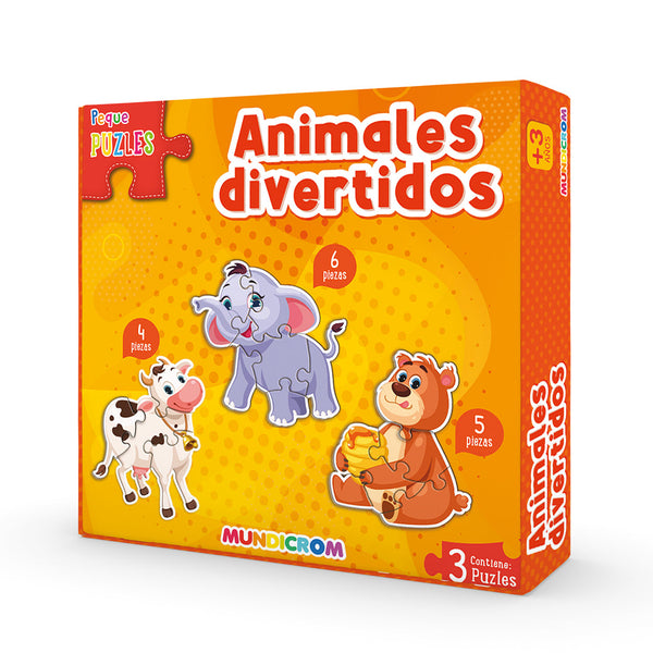 ANIMALES DIVERTIDOS - PEQUE PUZLES