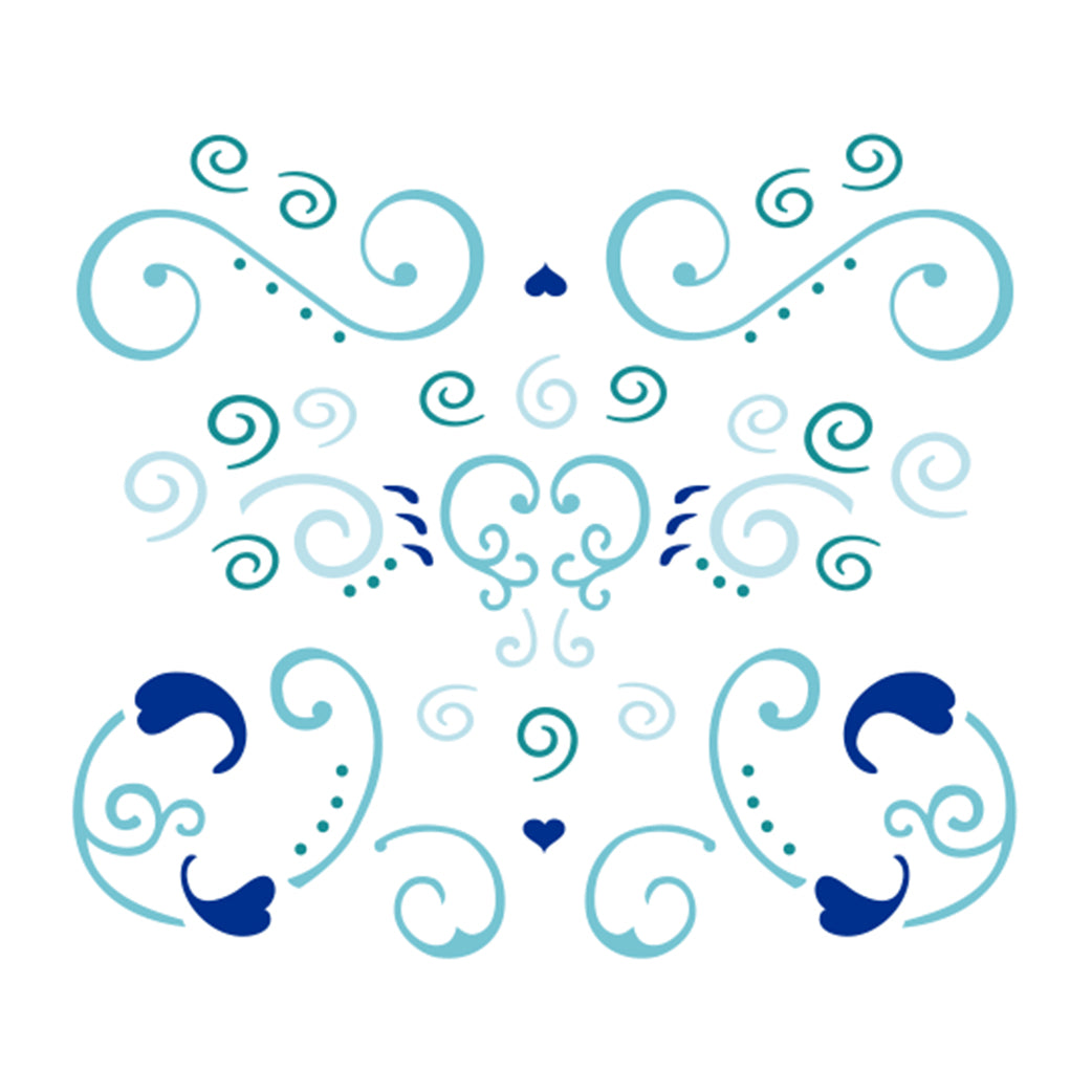 STENCIL 13X13 CM ARABESCO