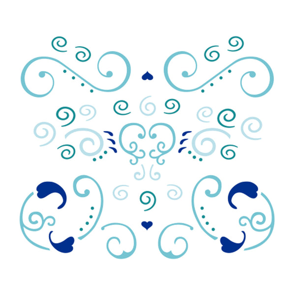 STENCIL 13X13 CM ARABESCO