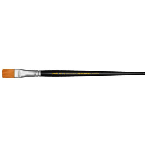 PINCEL SINTETICO DORADO SATINADO CHATO 483