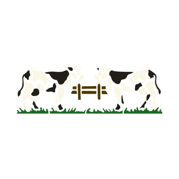 STENCIL COUNTRY VACAS  33X14 CM