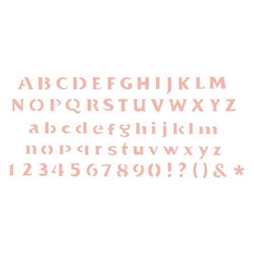 STENCIL LETRAS 21X15CM