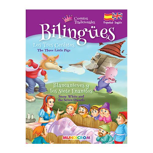 BILINGÜES LOS TRES CERDITOS -BLANCANIEVES Y LOS SIETE ENANITOS