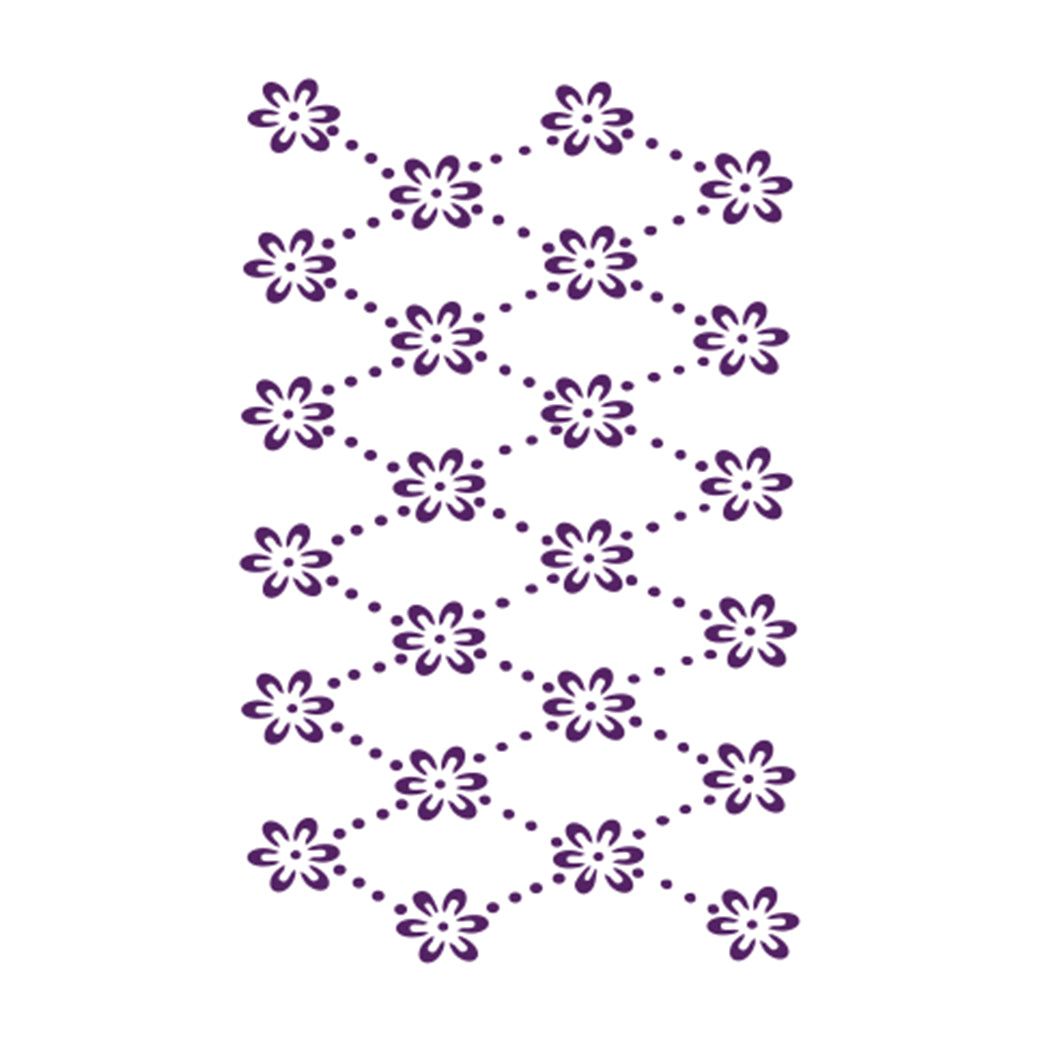 STENCIL 21X15CM FLORES