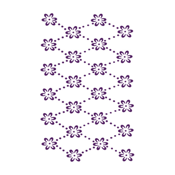 STENCIL 21X15CM FLORES