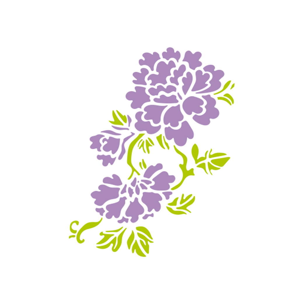 STENCIL 13X13 CM FLORAL 3