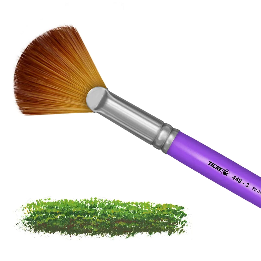 PINCEL SINTETICO MEZCLADO ABANICO Nº 3